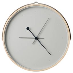 ikea rotblöta Wall clock, ash veneer/light grey, 42 cm-picture-15