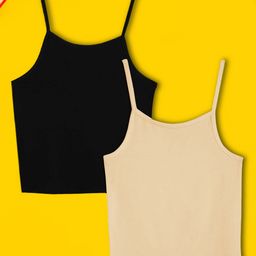 XY Life Pack Of 2 Tencel Modal 3X Softer Than Cotton 50% More Moisture Absorbent Antimicrobial Sleeveless Solid Slips - Peach Black-image-42