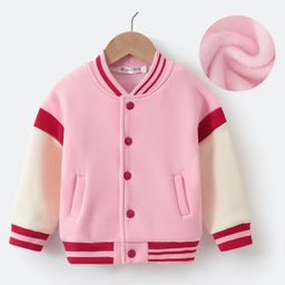 Kookie Kids Full Sleeves Bomber Jacket with Sequinned Bunny at Back - Pink-image-99
