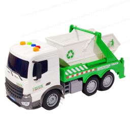 FunBlast 6 Wheel Drive Friction Powered City Truck Toy with Sound and Light Effects-picture-46