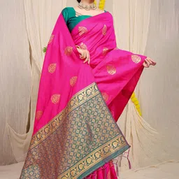 Royal Rajgharana Saree Woven Design Zari Pure Silk Banarasi Sarees-picture-9