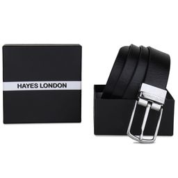 Hayes London Men Pack Of 2 Leather Reversible Formal Belt-image-12