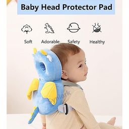 Synlark Baby Head Protector Cushion Fall Protection Head Back Safety Protector Pad - Sky Blue image 3