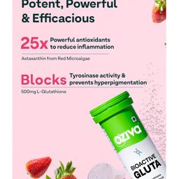 OZiva Bioactive Gluta Fizzy ( L-Glutathione, Asthaxanthin) to Reduce Cellular Damage - Strawberry(15 tablets) image 4
