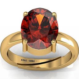 GenZcomplex Gold-Plated Brass Garnet Finger Ring-picture-47