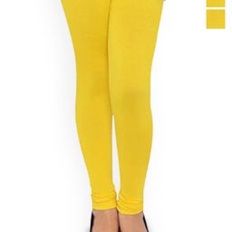 FRENCH KLEIDER Girls Pack Of 3 Mid-Rise Churidar-Length Leggings-image-86
