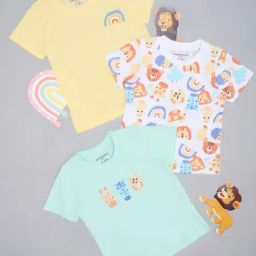 Pantaloons Baby Boys Multicoloured T-Shirts - Pack of 3-image-85