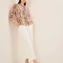 SALT Attire Multicolored Printed Top-40
