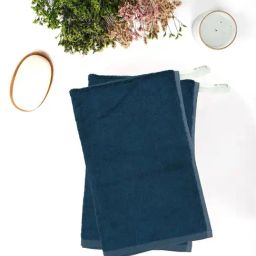 Doctor Towels Banana Terry Navy Blue 550 GSM Viscose Hand Towel (Set of 2)-image-33
