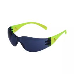 Karam ES001 Smoked: 5-3.1 Lens Scale Polycarbonate Hard-Coated Safety Goggle Neon Green-46