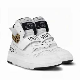 Saint G Women's Venetia White Ankle High Sneakers-image-92