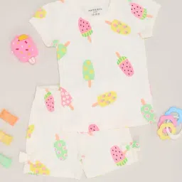 Pantaloons Baby Girls Off-White Coordinate Set-image-9