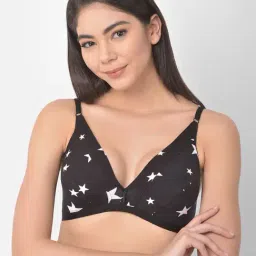 Clovia Black Non Wired Non Padded Plunge Bra-31