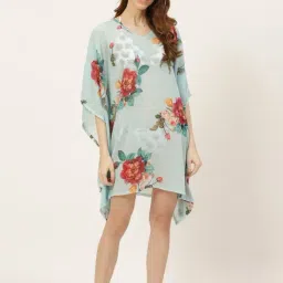 Clt.s Blue Printed Kaftan Cover Up-image-16