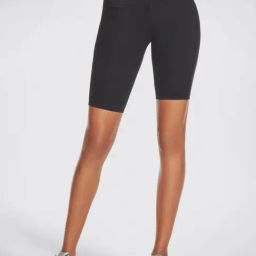 Skechers Black High Rise Sports Shorts-image-91