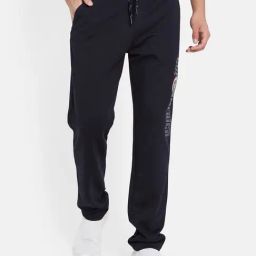 Octave Light Navy Cotton Regular Fit Trackpants-picture-17