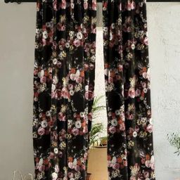 SPACES DRAPE STORY Elegent Multicolor Polyester 7 ft Door Curtain - Set of 2-44