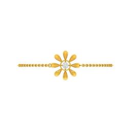 P.C. Chandra Jewellers 22k Yellow Gold Dazzling Flower Bracelet-image-62