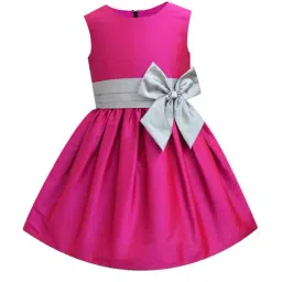 A.T.U.N. Fuchsia & Silver Solid Dress-picture-5