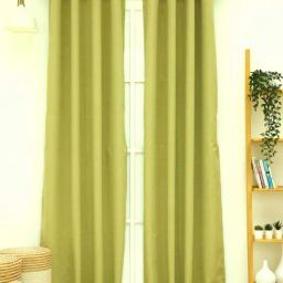 Ariana Richard Olive Green Polyester 9 ft. Long Door Curtain - Single Piece-image-18