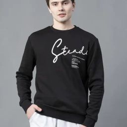 Red Tape Black Regular Fit Printed Sweatshirt-image-50