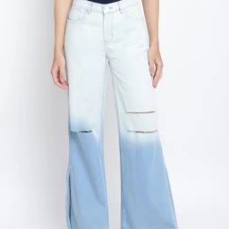 Tales & Stories Light Blue Distressed Jeans-picture-46