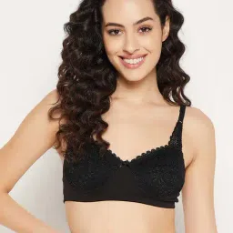 Clovia Black Full Coverage Non-Padded Wireless T-Shirt Bra-picture-12