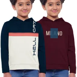 HELLCAT Multicolor Color Block Full Sleeves Sweatshirt(Pack Of 2)-image-87