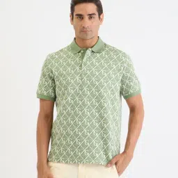 GANT Green Regular fit Printed Polo T-Shirt-picture-45