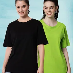 Funday Fashion Women 2 Extended Sleeves Pockets T-shirt-image-77