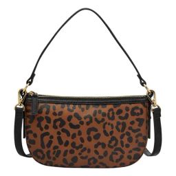 Fossil Jolie Brown Animal Effect Small Cross Body Bag-25