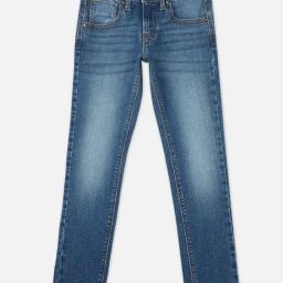 Pepe Jeans Kids Blue Solid Jeans-image-92