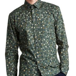 Lindbergh Green Slim Fit Printed Shirt-picture-44
