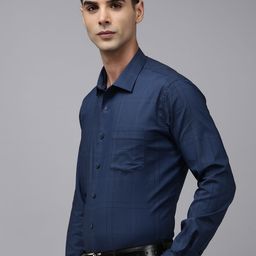 Van Heusen Slim Fit Opaque Checked Formal Shirt-image-40