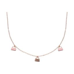 C. Krishniah Chetty Group Chic Gold Chain with Elegant Geometric Charms Necklace-image-55