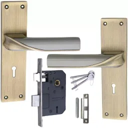 Atom Zinc Alloy Multicolor Door Handle Lock Set, MH-ZN-O56-KY-BA-image-72