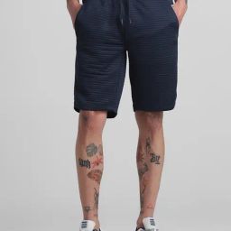 Jack & Jones Mood Indigo Regular Fit Striped Shorts-image-62