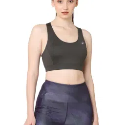 Asics Cross Back Strapped Grey Sports Bra-picture-41