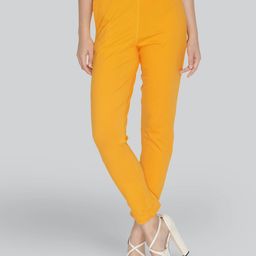 LYRA Women Mustard Smart Solid Trouser-image-1
