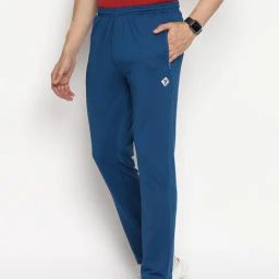 Van Heusen Performance Regular Fit Swift Dry 4 Way Stretch Solid Trackpants - Coral Depth image 3