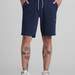Jack & Jones Estate Blue Cotton Regular Fit Shorts-image-103