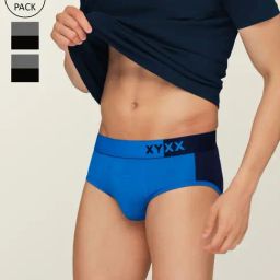 XYXX Multicolored Regular Fit Briefs - Pack Of 3-picture-4