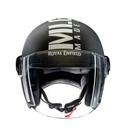 Royal Enfield Matt Black MLG Open Face Helmet - L-image-62