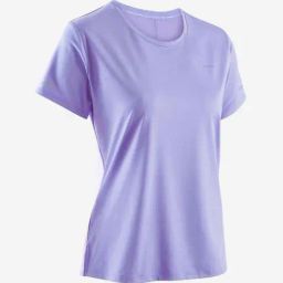 KIPRUN By Decathlon Purple Plain T-Shirt-picture-23