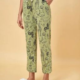 Dreamz by Pantaloons Green Cotton Printed Pyjamas-image-22