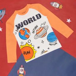 Pantaloons Junior Off-White & Orange Cotton Printed Full Sleeves T-Shirt-image-87