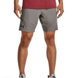 Under Armour Grey Melange Fitted Sports Shorts-picture-40