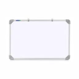 EDUWAY 2 in 1 Non-Magnetic Double-Sided Slate 30x46 cm (1x1.5 Feet) White & Green Chalk & Marker Surface-7