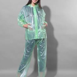 Dollar Green Rain Jacket With Pants-image-64