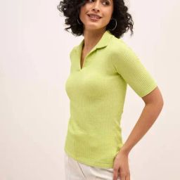 SALT Attire Green Plain Top-picture-17
